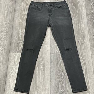 Mid rise black ripped jeans Arizona